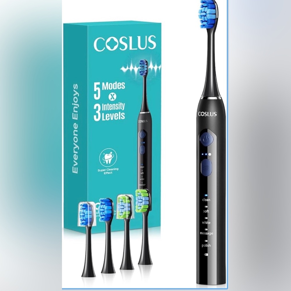 COSLUS Sonic Electric Toothbrush for Adults